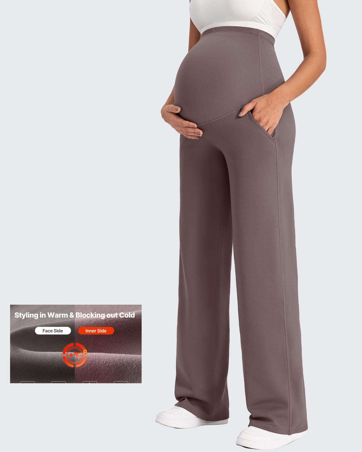 G4Free - Fleece-Lined Maternity Warm Work Trousers -GF25JY298AF-XS-GF25JY299AF-XS-GF25JY300AF-XS-GF25JY298AA-S-GF25JY299AA-S