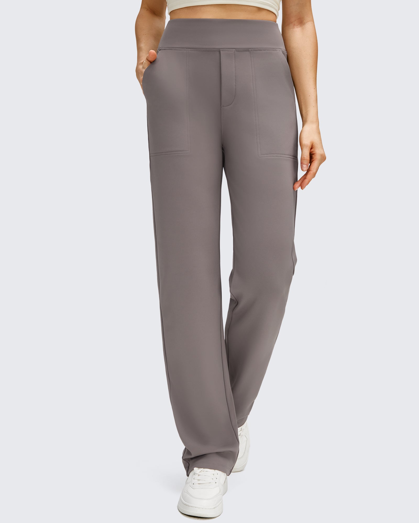 fleece lined dress pants Women’s Straight Leg Tracy - One Shoulder Take on cold no-returns:2025-11-09_2027-12-06 size:3 Yrs