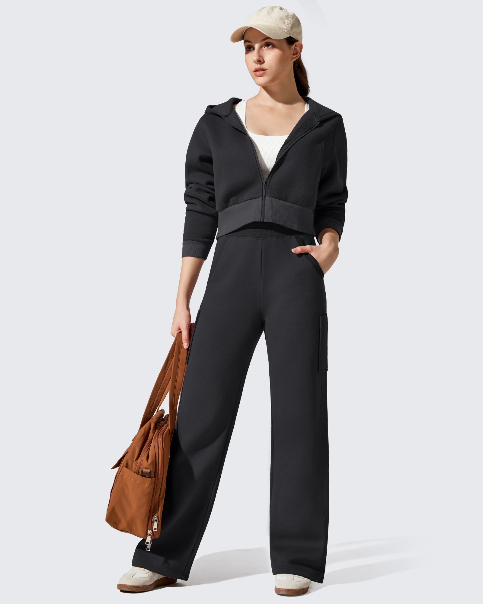 G4Free - Flurrylux Cargo Fleece Lined Thermal Wide Leg Trousers -GF25J731AA-S-GF25J732AA-S-GF25J733AA-S-GF25J731AB-M-GF25J732AB-M