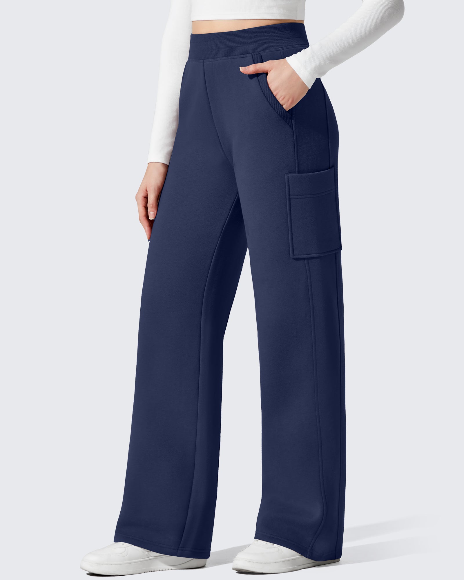 G4Free - Flurrylux Cargo Fleece Lined Thermal Wide Leg Trousers -GF25J731AA-S-GF25J732AA-S-GF25J733AA-S-GF25J731AB-M-GF25J732AB-M