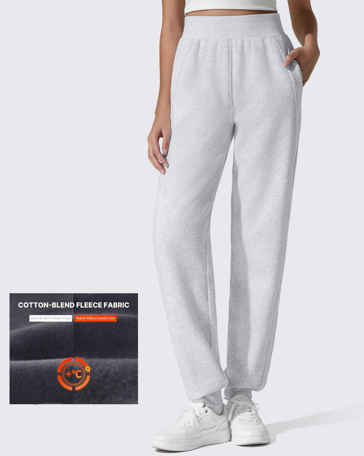 G4Free - Flurrylux Cotton Fleece Lined Tapered Leg Joggers -GF25D660AA-S-GF25D661AA-S-GF25D662AA-S-GF25D660AB-M-GF25D661AB-M