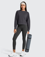G4Free - Flurrylux Cropped Crewneck Fleece Lined Pullover  Sweatshirts -GF25F756CF-XS-GF25F756CA-S-GF25F756CB-M-GF25F756CC-L-GF25F756CD-XL