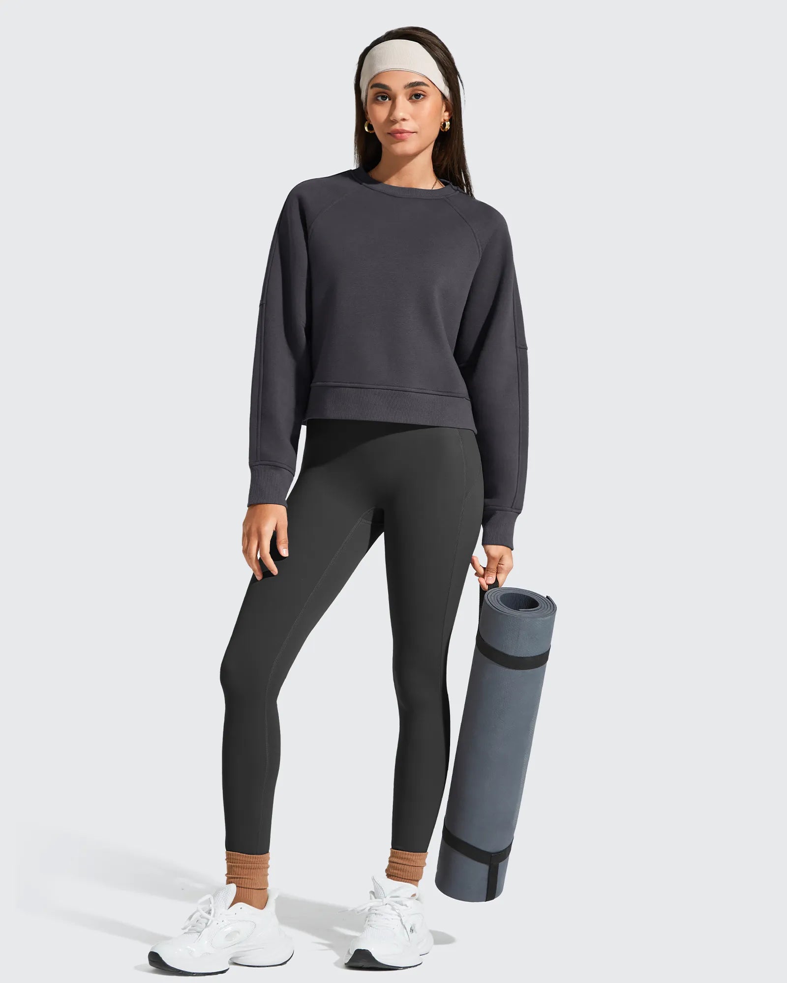 G4Free - Flurrylux Cropped Crewneck Fleece Lined Pullover  Sweatshirts -GF25F756CF-XS-GF25F756CA-S-GF25F756CB-M-GF25F756CC-L-GF25F756CD-XL
