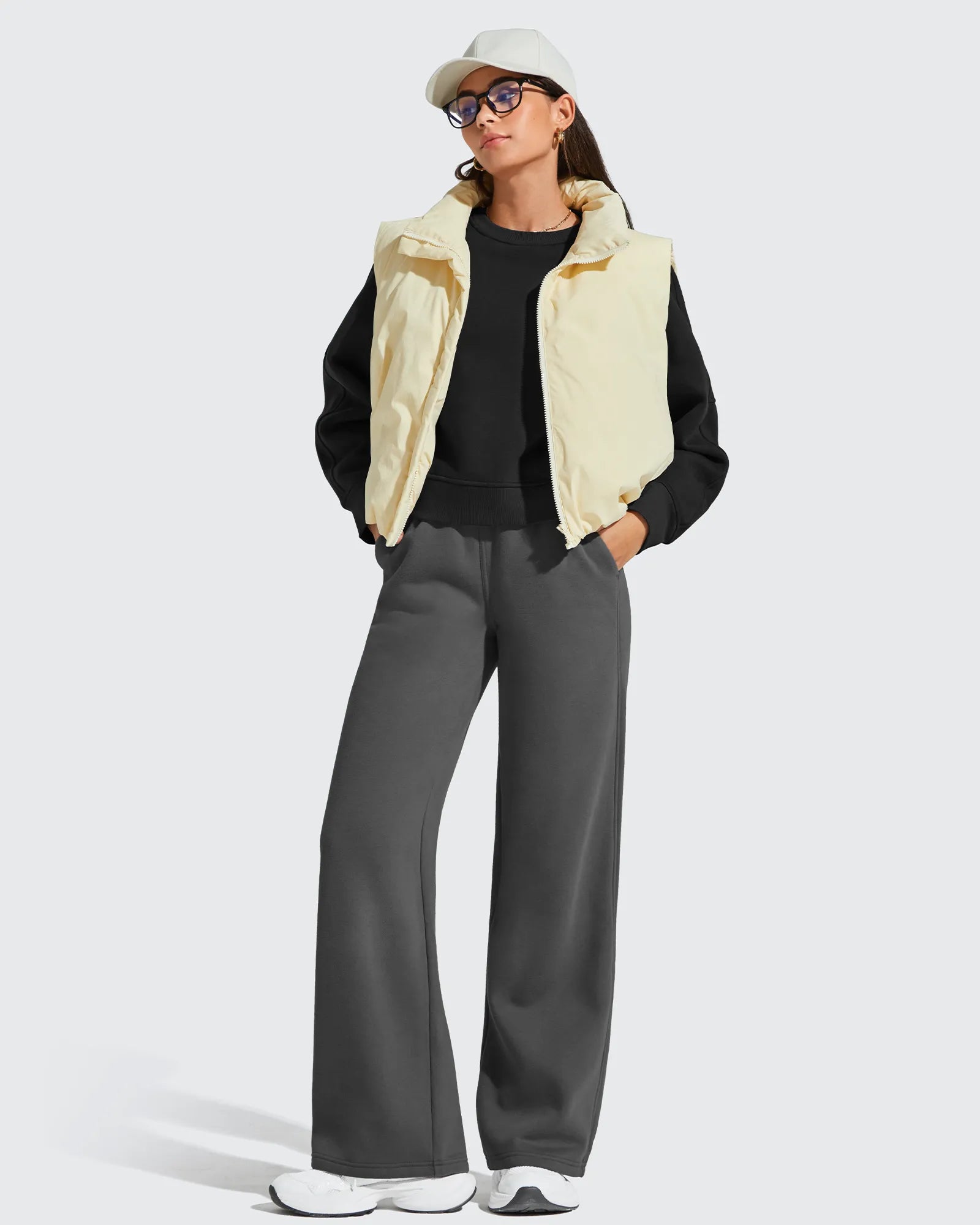 G4Free - Flurrylux Cropped Crewneck Fleece Lined Pullover  Sweatshirts -GF25F756CF-XS-GF25F756CA-S-GF25F756CB-M-GF25F756CC-L-GF25F756CD-XL