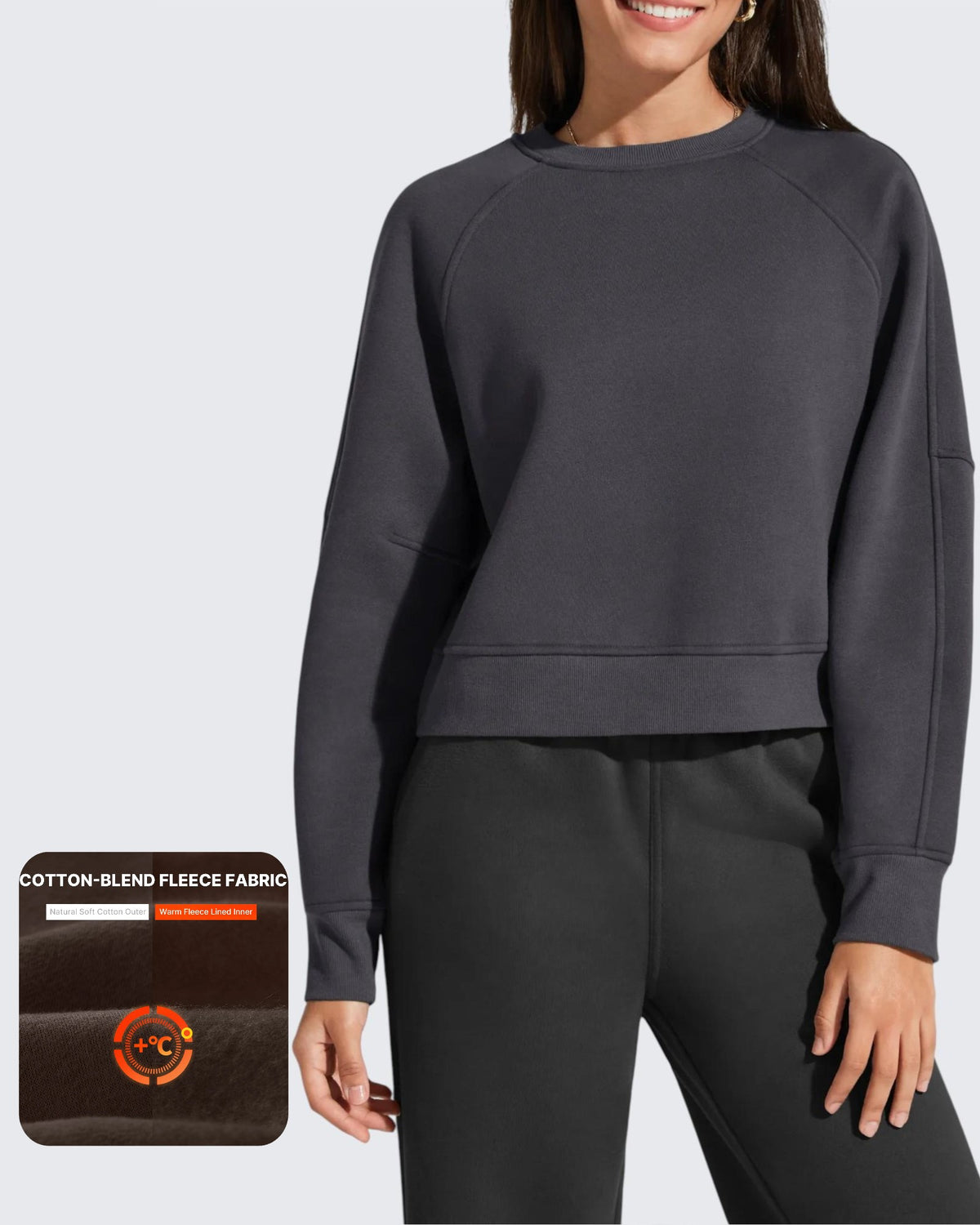 G4Free - Flurrylux Cropped Crewneck Fleece Lined Pullover  Sweatshirts -GF25F756CF-XS-GF25F756CA-S-GF25F756CB-M-GF25F756CC-L-GF25F756CD-XL