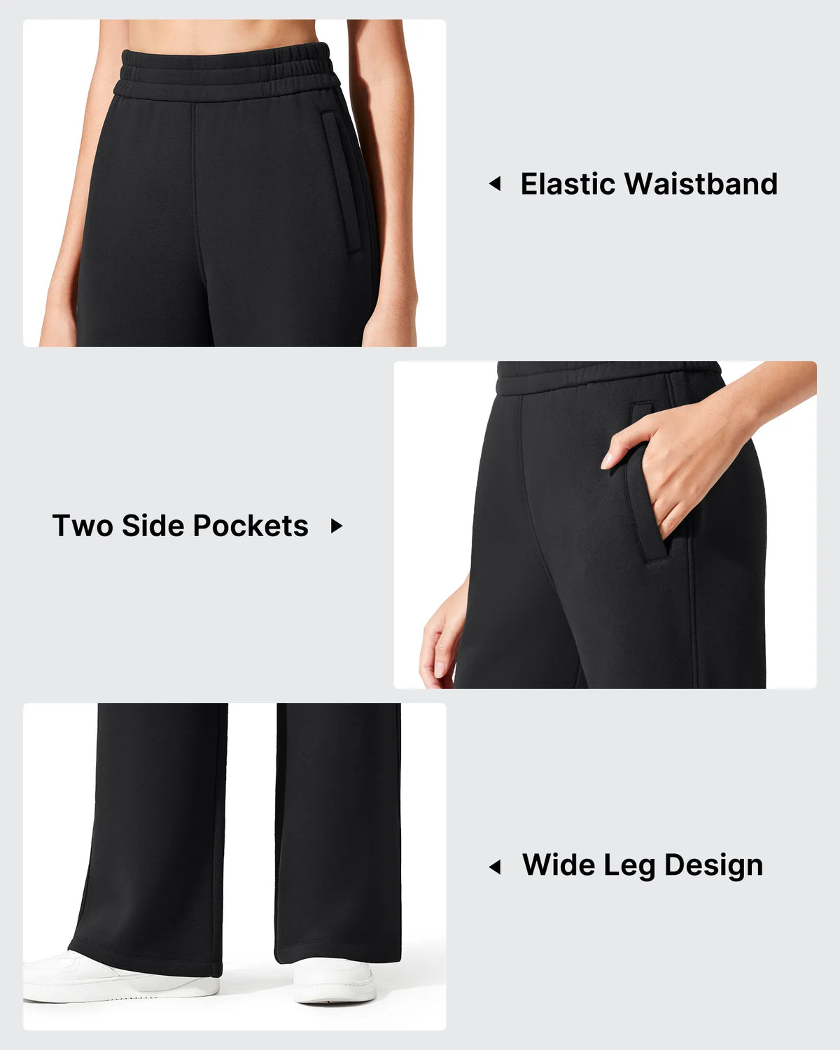 G4Free - Flurrylux Elastic Waist Cotton Fleece Lined Sweatpants -GF25J653AF-XS-GF25J654AF-XS-GF25J655AF-XS-GF25J653AA-S-GF25J654AA-S