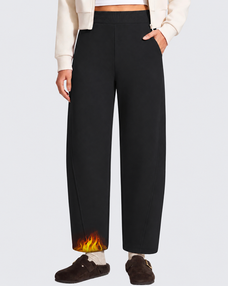G4Free - Flurrylux Fleece Lined Barrel Sweatpants -GF26J1099A001F-XS
