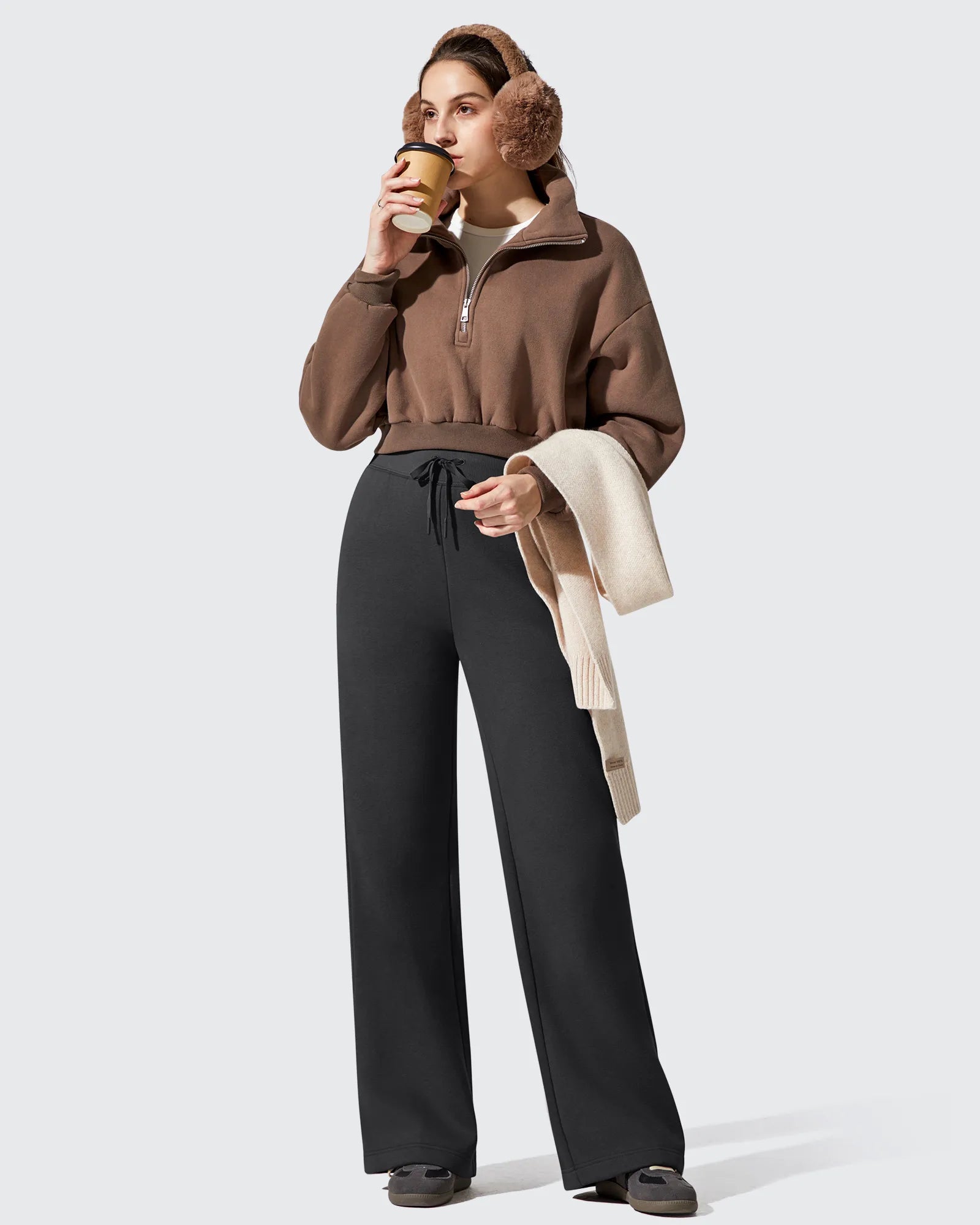 G4Free - Flurrylux Fleece Lined Drawstring Cotton Thermal Pants -GF25J707AF-XS-GF25J708AF-XS-GF25J709AF-XS-GF25J707AA-S-GF25J708AA-S