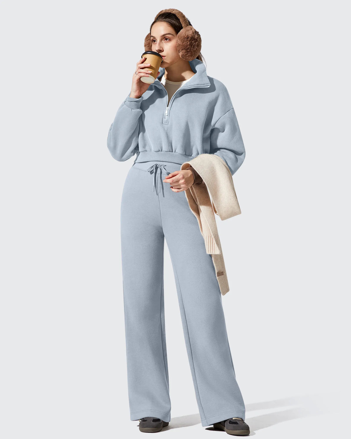 G4Free - Flurrylux Fleece Lined Drawstring Cotton Thermal Pants -GF25J707AF-XS-GF25J708AF-XS-GF25J709AF-XS-GF25J707AA-S-GF25J708AA-S