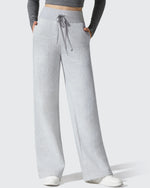 G4Free - Flurrylux Fleece Lined Drawstring Cotton Thermal Pants -GF25J707BF-XS