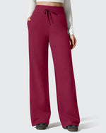 G4Free - Flurrylux Fleece Lined Drawstring Cotton Thermal Pants -GF25J707H002F-XS
