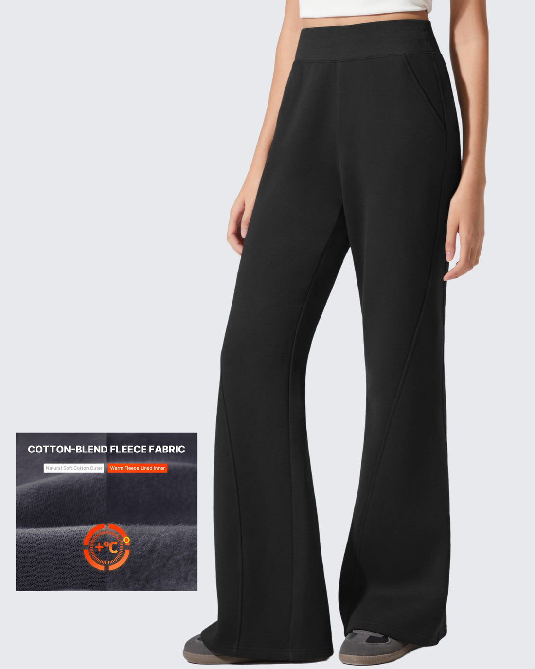 G4Free - Flurrylux Fleece Lined Loose Flare Sweatpants -GF25A602AF-XS-GF25A603AF-XS-GF25A604AF-XS-GF25A602AA-S-GF25A603AA-S