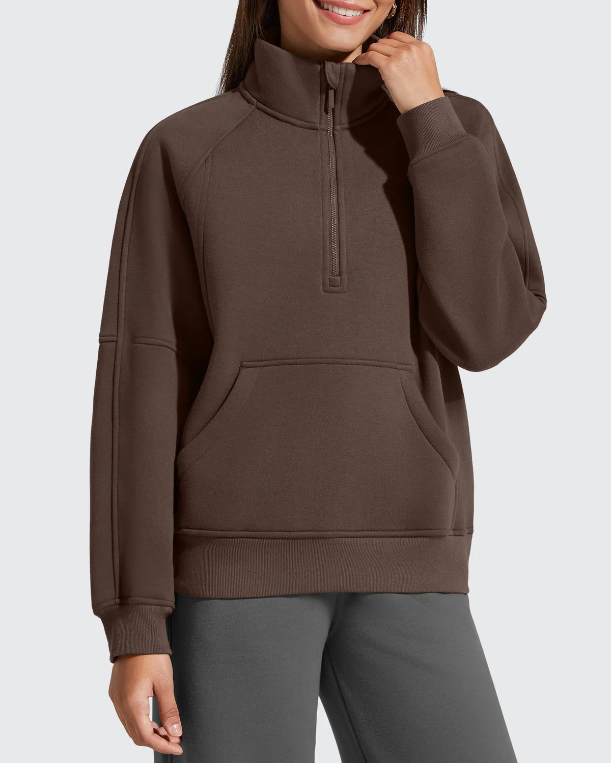 G4Free - Flurrylux Half Zip Mock Neck Cotton Fleece Pullover -GF25F656AA-S-GF25F656AB-M-GF25F656AC-L-GF25F656AD-XL-GF25F656AE-XXL