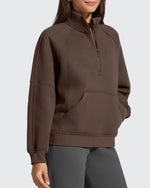 G4Free - Flurrylux Half Zip Mock Neck Cotton Fleece Pullover -GF25F656AA-S-GF25F656AB-M-GF25F656AC-L-GF25F656AD-XL-GF25F656AE-XXL