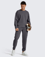 G4Free - Flurrylux Men's Cotton Fleece Lined Crewneck Pullover -GF25FM680AF-XS-GF25FM680AA-S-GF25FM680AB-M-GF25FM680AC-L-GF25FM680AD-XL
