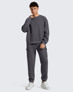 G4Free - Flurrylux Men's Cotton Fleece Lined Crewneck Pullover -GF25FM680AF-XS-GF25FM680AA-S-GF25FM680AB-M-GF25FM680AC-L-GF25FM680AD-XL