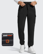 G4Free - Flurrylux Men's Cotton Fleece-Lined  Drawstring Cargo Pants -GF25DM689BA-S