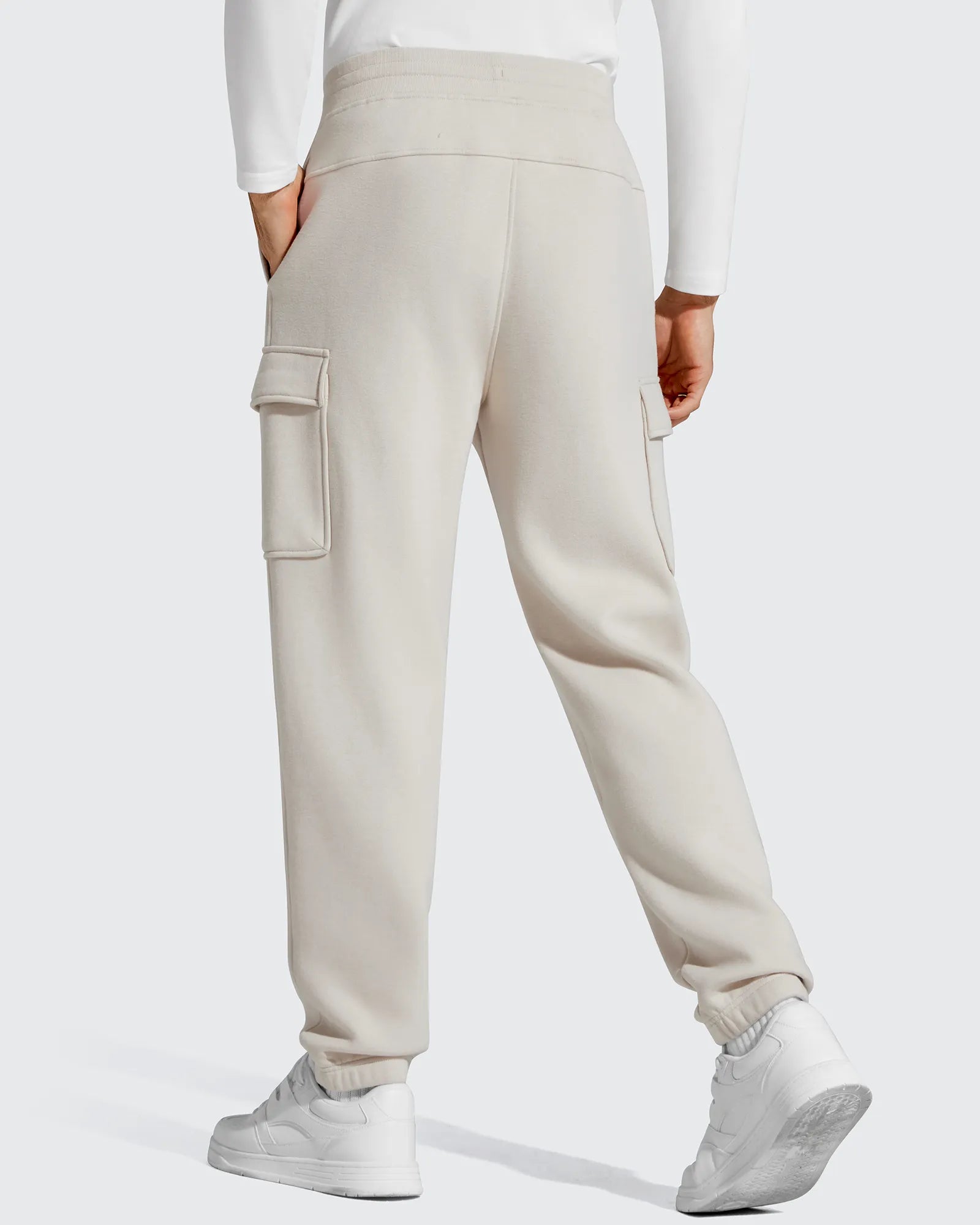 G4Free - Flurrylux Men's Cotton Fleece-Lined  Drawstring Cargo Pants -GF25DM689BA-S-GF25DM690BA-S-GF25DM689BB-M-GF25DM690BB-M-GF25DM689BC-L
