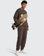 G4Free - Flurrylux Men's Cotton Fleece-Lined  Drawstring Cargo Pants -GF25DM689BA-S-GF25DM690BA-S-GF25DM689BB-M-GF25DM690BB-M-GF25DM689BC-L