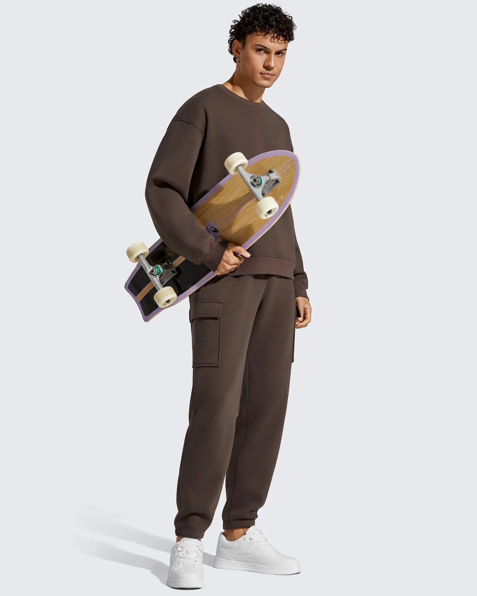 G4Free - Flurrylux Men's Cotton Fleece-Lined  Drawstring Cargo Pants -GF25DM689BA-S-GF25DM690BA-S-GF25DM689BB-M-GF25DM690BB-M-GF25DM689BC-L