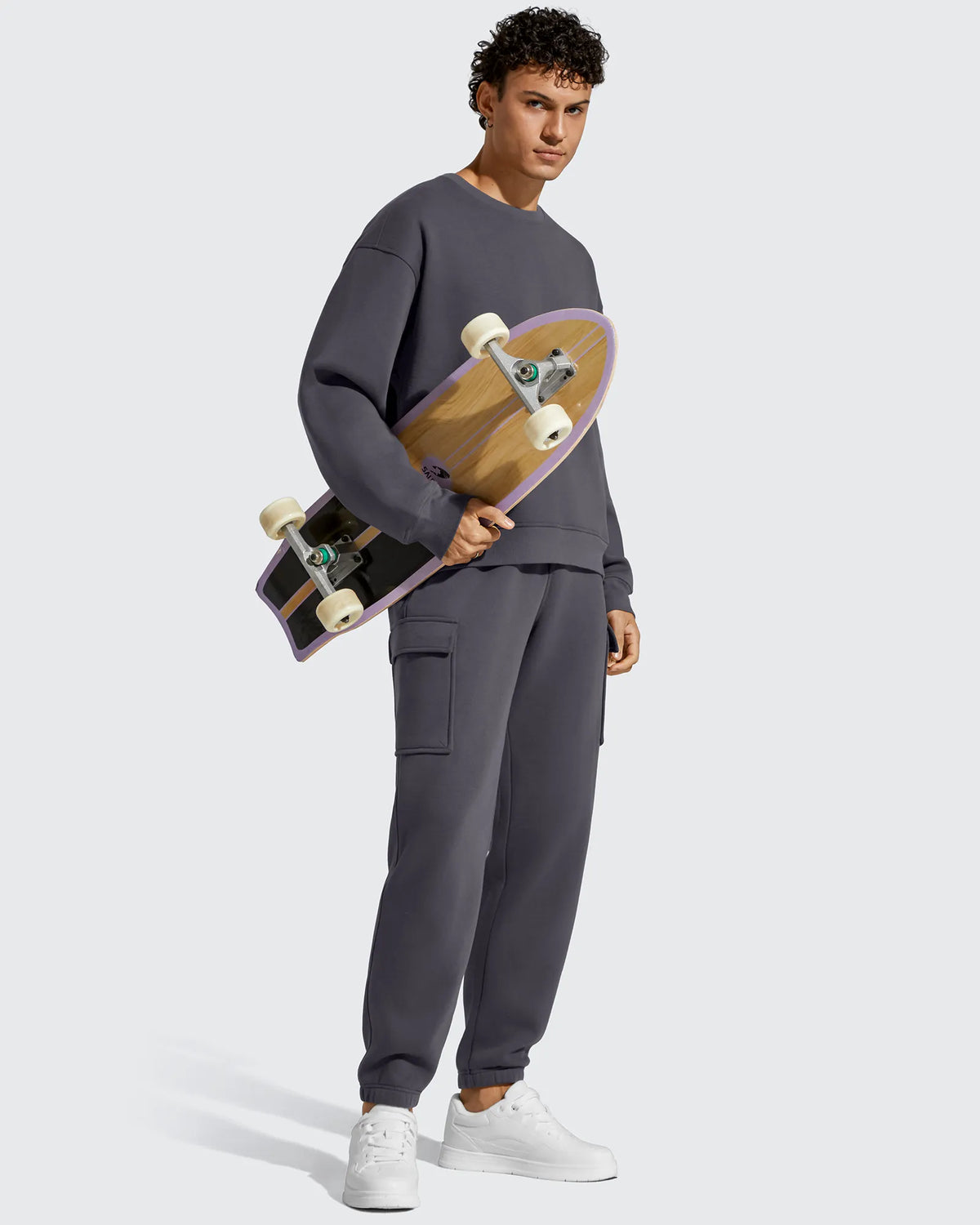 G4Free - Flurrylux Men's Cotton Fleece-Lined  Drawstring Cargo Pants -GF25DM689BA-S-GF25DM690BA-S-GF25DM689BB-M-GF25DM690BB-M-GF25DM689BC-L