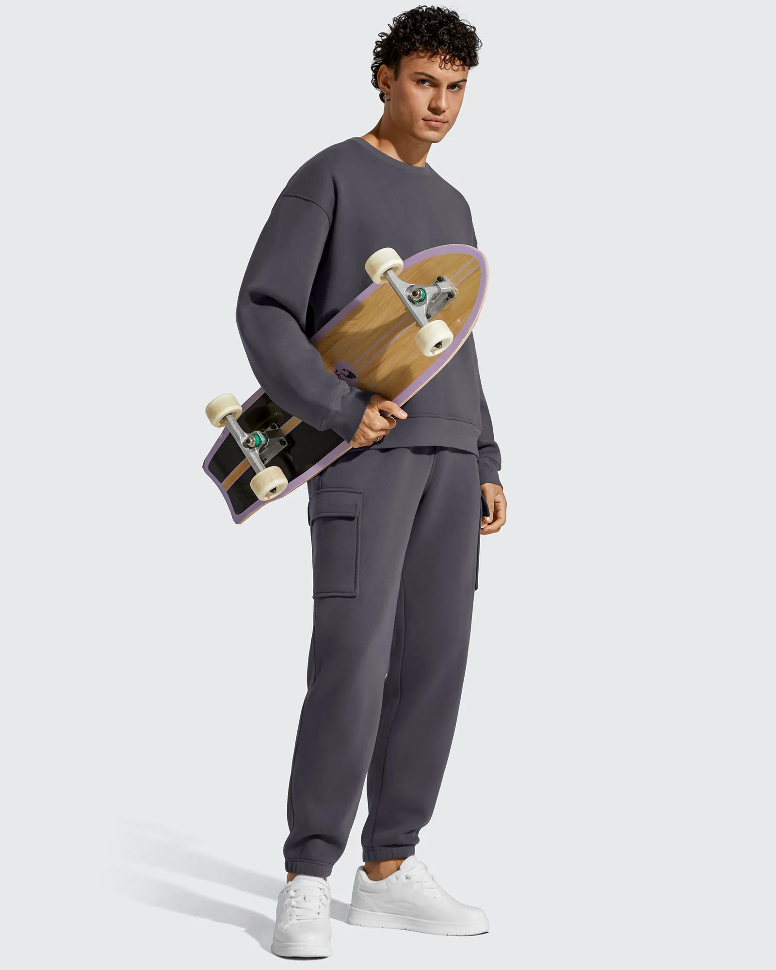 G4Free - Flurrylux Men's Cotton Fleece-Lined  Drawstring Cargo Pants -GF25DM689BA-S-GF25DM690BA-S-GF25DM689BB-M-GF25DM690BB-M-GF25DM689BC-L