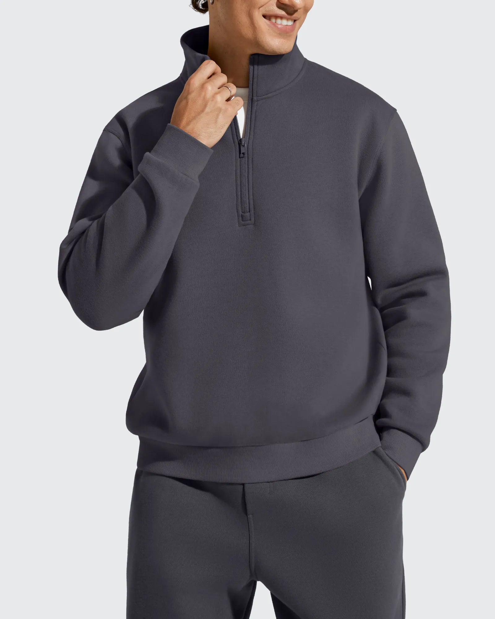 G4Free - Flurrylux Men's Fleece Lined Half Zip Pullover Hoodies -GF25FM740AA-S-GF25FM740AB-M-GF25FM740AC-L-GF25FM740AD-XL-GF25FM740AE-XXL