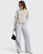 G4Free - Flurrylux Mock Neck Cropped Pullover Fleece Lined Sweatshirts -GF25F741AA-S-GF25F741AB-M-GF25F741AC-L-GF25F741AD-XL-GF25F741AE-XXL