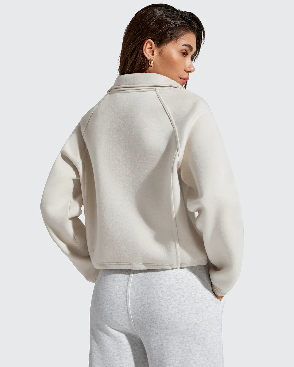 G4Free - Flurrylux Mock Neck Cropped Pullover Fleece Lined Sweatshirts -GF25F741AA-S-GF25F741AB-M-GF25F741AC-L-GF25F741AD-XL-GF25F741AE-XXL