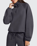 G4Free - Flurrylux Mock Neck Cropped Pullover Fleece Lined Sweatshirts -GF25F741AA-S-GF25F741AB-M-GF25F741AC-L-GF25F741AD-XL-GF25F741AE-XXL
