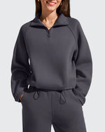 G4Free - Flurrylux Mock Neck Cropped Pullover Fleece Lined Sweatshirts -GF25F741AA-S-GF25F741AB-M-GF25F741AC-L-GF25F741AD-XL-GF25F741AE-XXL