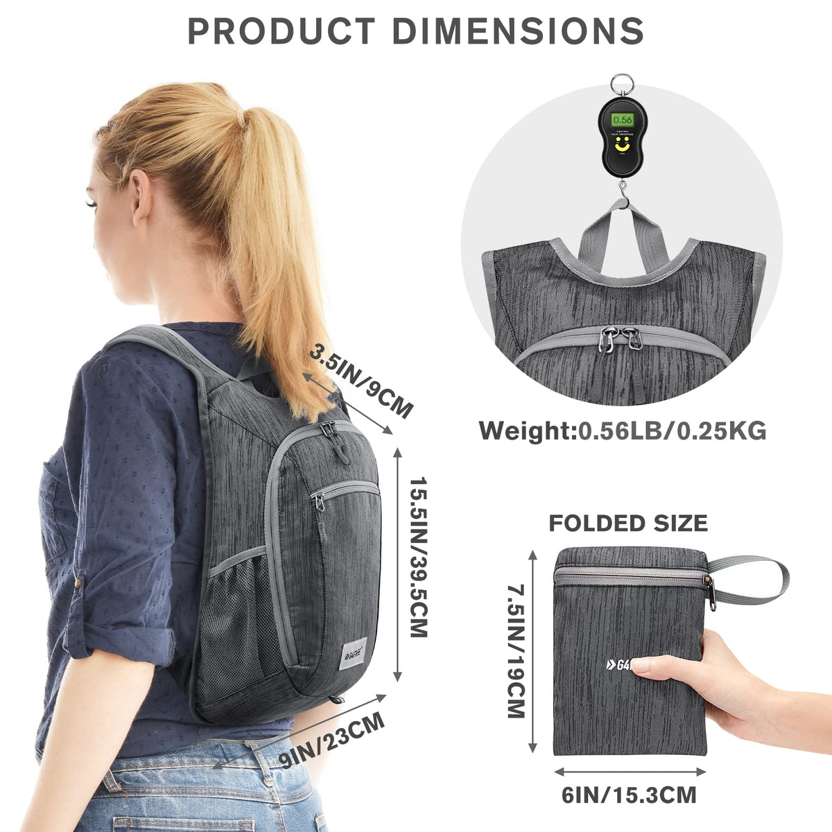 G4Free - G4Free 10L/15L Lightweight Hiking Backpack -TN22B044A-TN23B214A-TN24B381A-TN22B044D-TN23B214D