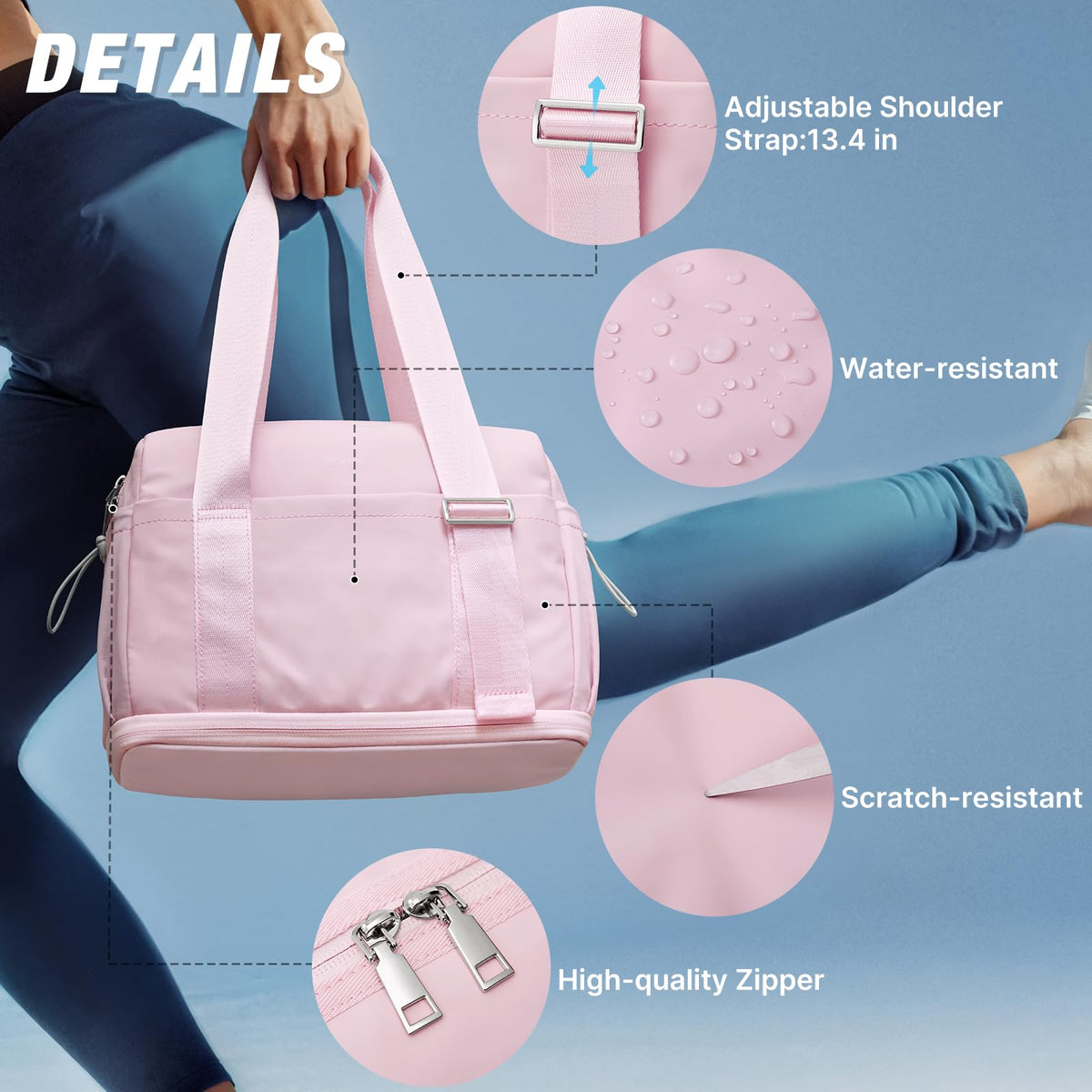G4Free - G4Free 10L Mini Gym Bag with Wet Pocket Lightweight -TN24B482A-TN24B482B-TN24B482C