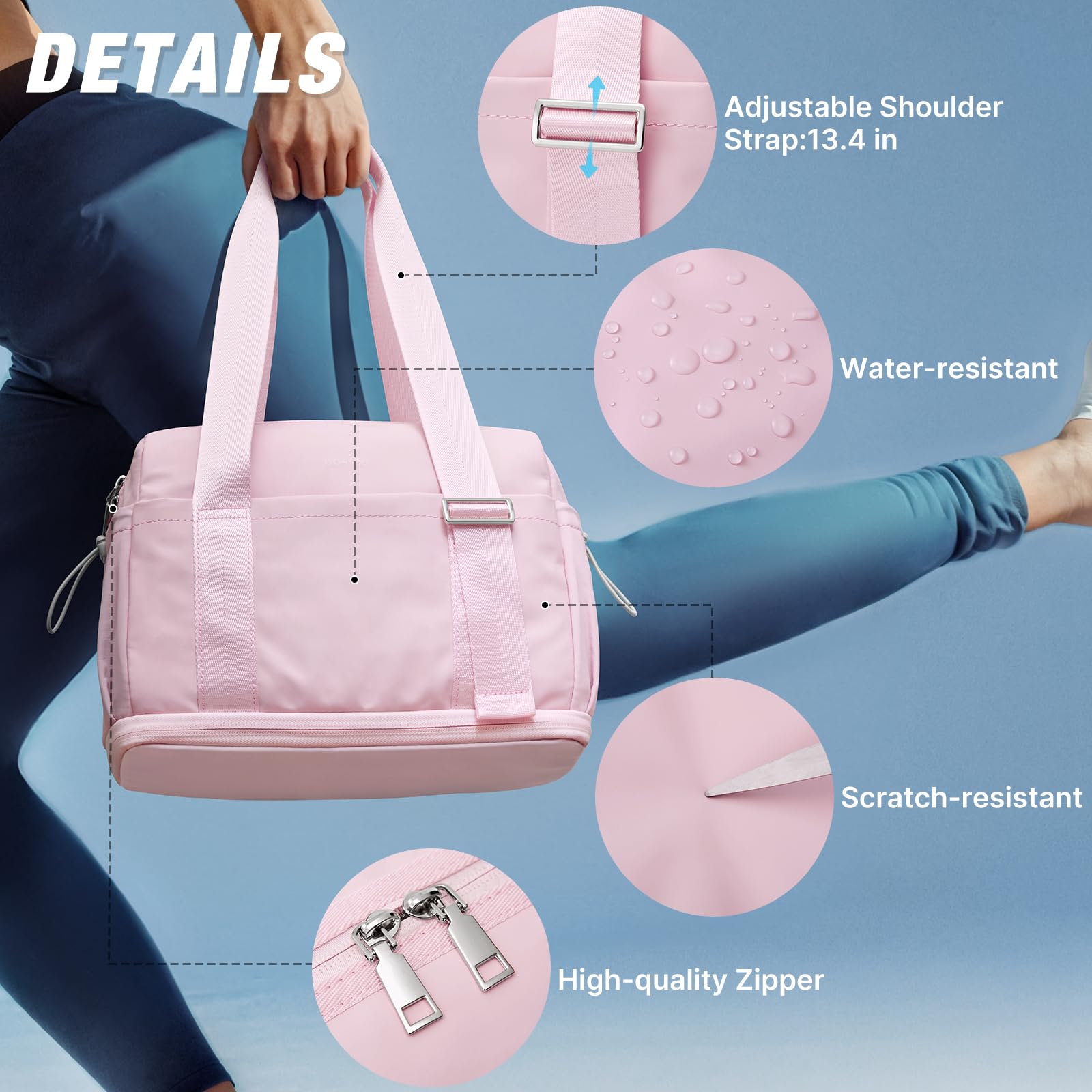 G4Free - G4Free 10L Mini Gym Bag with Wet Pocket Lightweight -TN24B482A-TN24B482B-TN24B482C