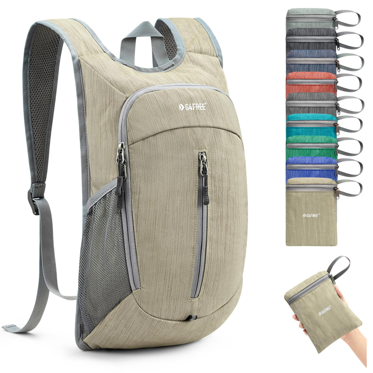 G4Free - G4Free 10L Small Travel Hiking Daypack -TN22B157E-TN22B157A-TN22B157G-TN22B157B-TN22B157J