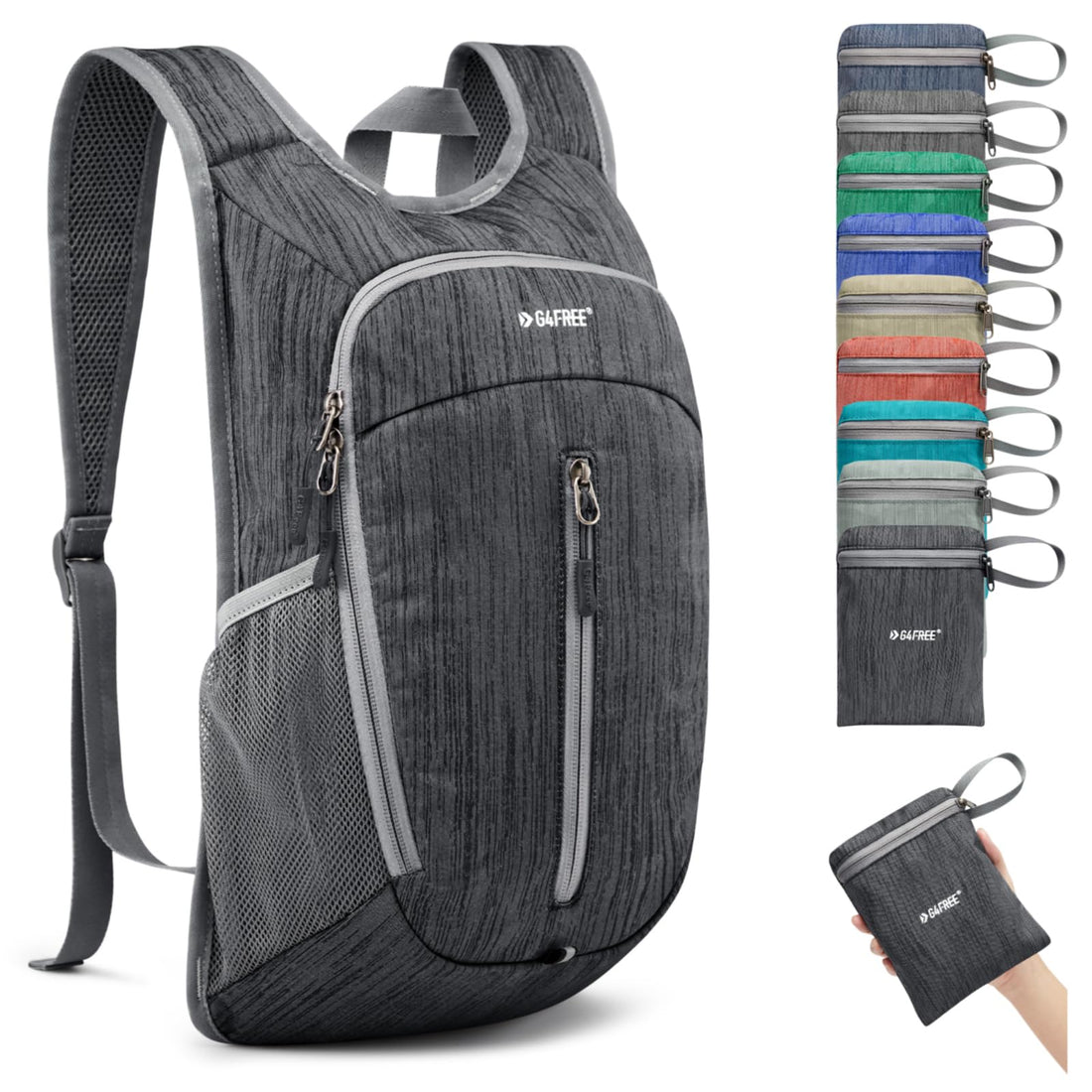 G4Free - G4Free 10L Small Travel Hiking Daypack -TN22B157E-TN22B157A-TN22B157G-TN22B157B-TN22B157J
