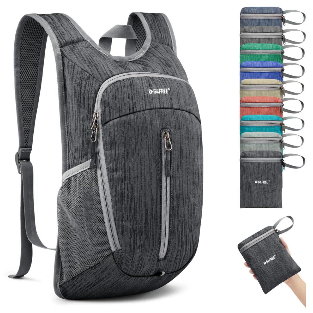 G4Free - G4Free 10L Small Travel Hiking Daypack -TN22B157E-TN22B157A-TN22B157G-TN22B157B-TN22B157J