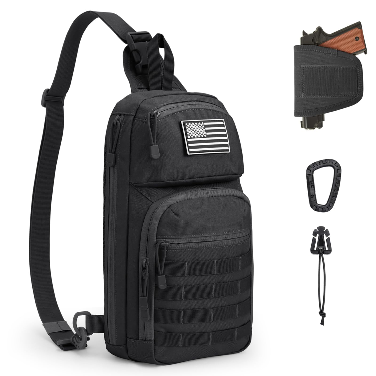 Best Sling Bag for Men - 10L Tactical EDC Sling Backpack