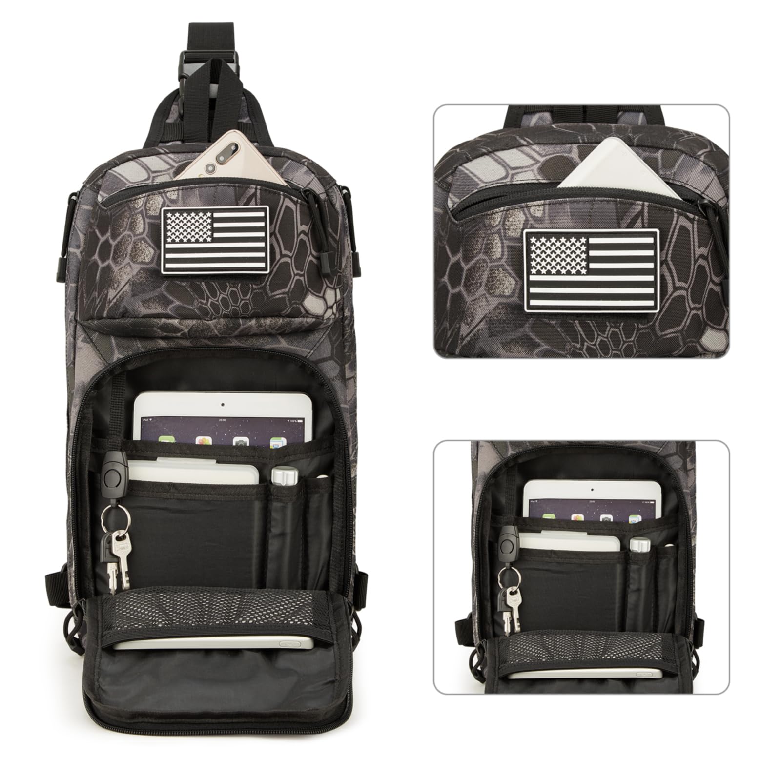 G4Free - G4Free 10L Tactical EDC Sling Bag -TN23B216B-TN23B216D-TN23B216C-TN23B216A