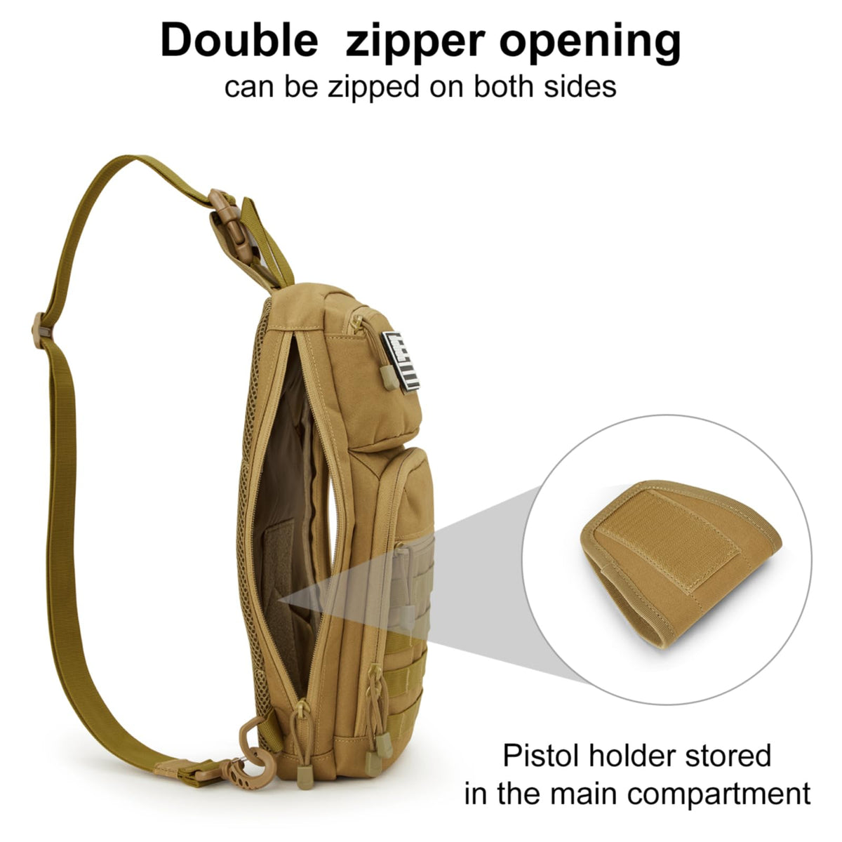 G4Free - G4Free 10L Tactical EDC Sling Bag -TN23B216B-TN23B216D-TN23B216C-TN23B216A