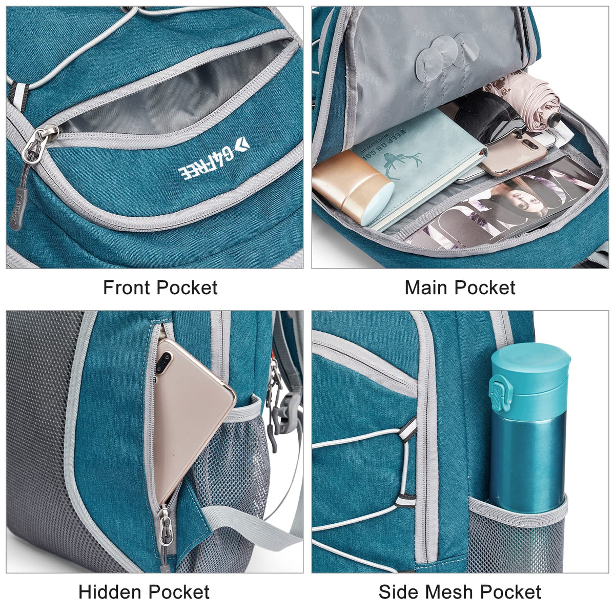 G4Free - G4Free 12L Mini Outdoor Hiking Daypack -TN22B107A-TN22B107C-TN22B107B