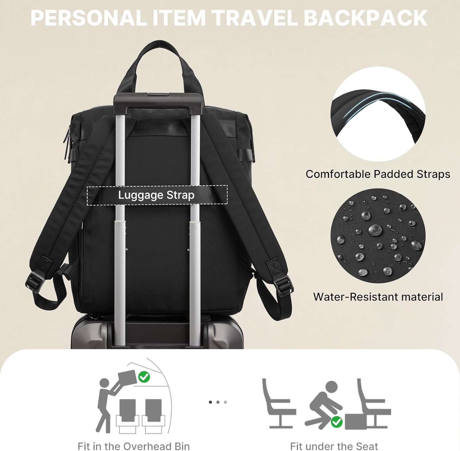 G4Free - G4Free 15.6" Laptop Backpack for Men Women -TN25B602B-TN25B602C-TN25B602A