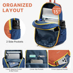 G4Free - G4Free 15L Lightweight Hiking Travel Casual Daypack -TN25B616A-TN25B616B-TN25B616C-TN25B616D