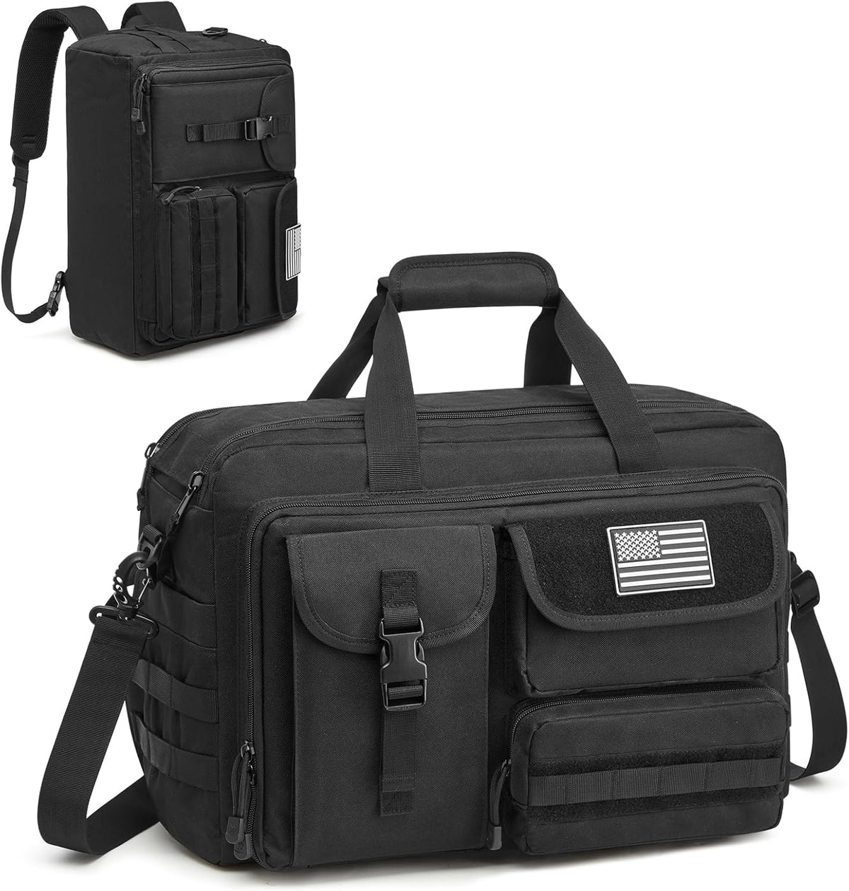 G4Free - G4Free 17.3 Inch Laptop Messenger Bag for Men, 3-in-1 Large Tactical Shoulder Bag -TN25B563B-TN25B563C-TN25B563A