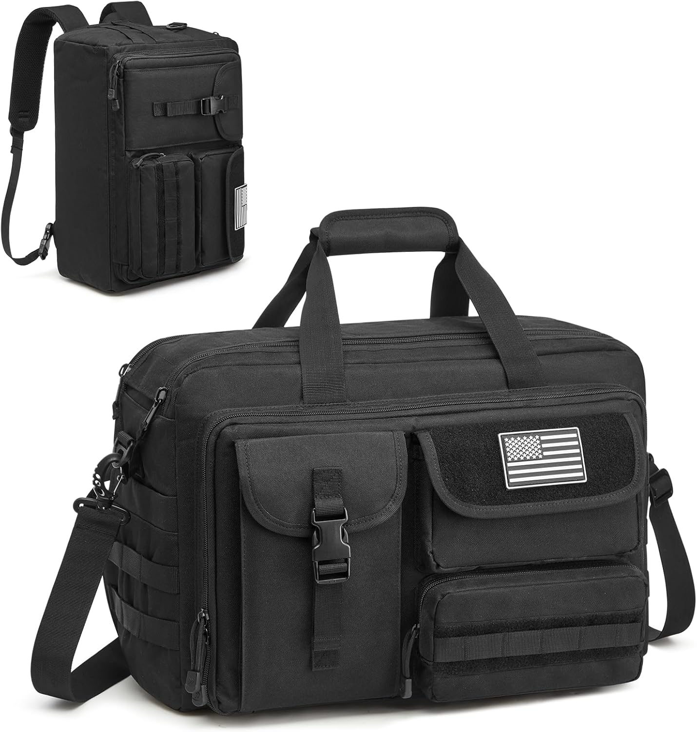 G4Free - G4Free 17.3 Inch Laptop Messenger Bag for Men, 3-in-1 Large Tactical Shoulder Bag -TN25B563B-TN25B563C-TN25B563A