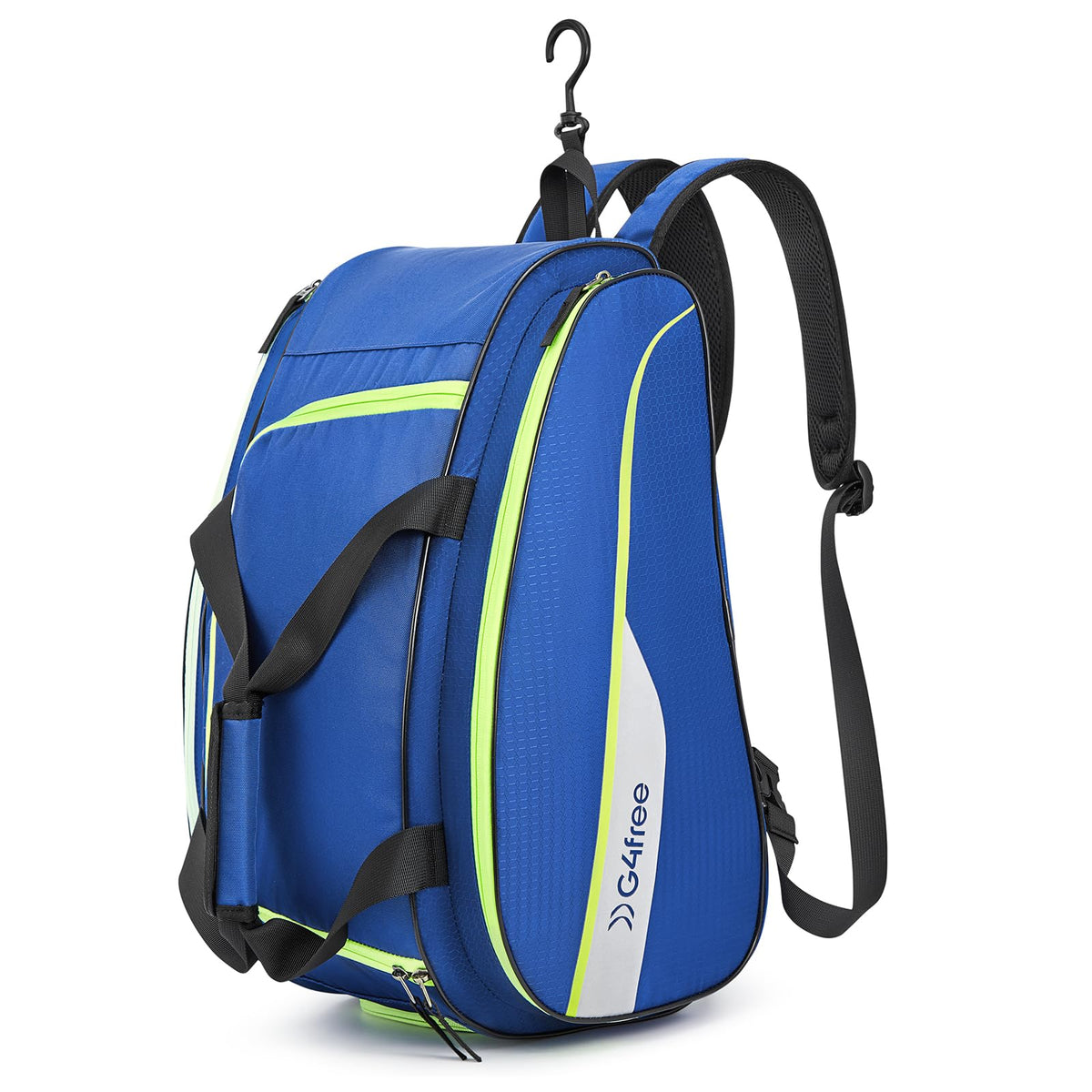 G4Free - G4Free 2-in-1 Pickleball Bag Pickleball Backpack Pickle Ball Bag Holds 4+ Paddles with Fence Hook Thermal Insulation Compartment -TN25B517A-TN25B517B