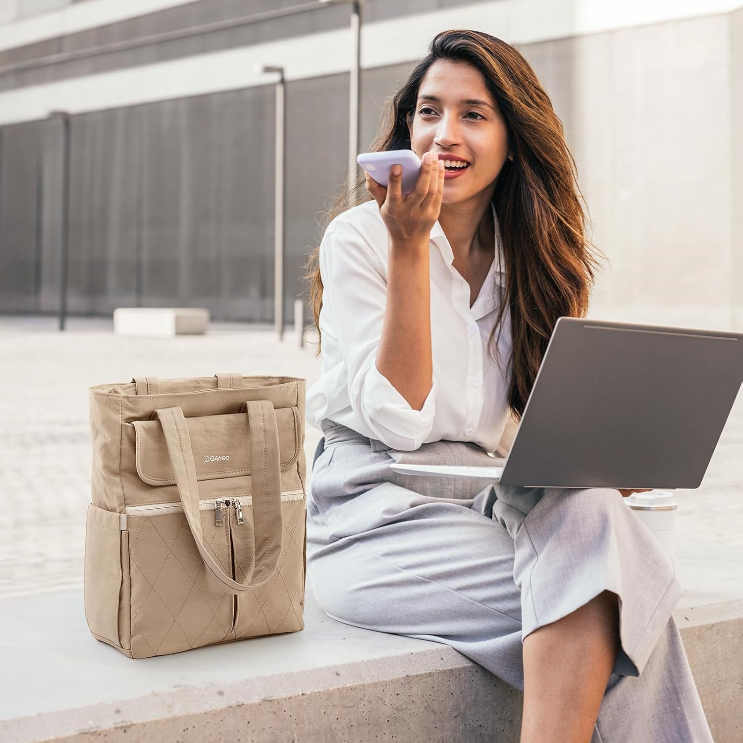 backpack that holds 2 15 inch laptop Women's 2-in-1 Tote Backpack