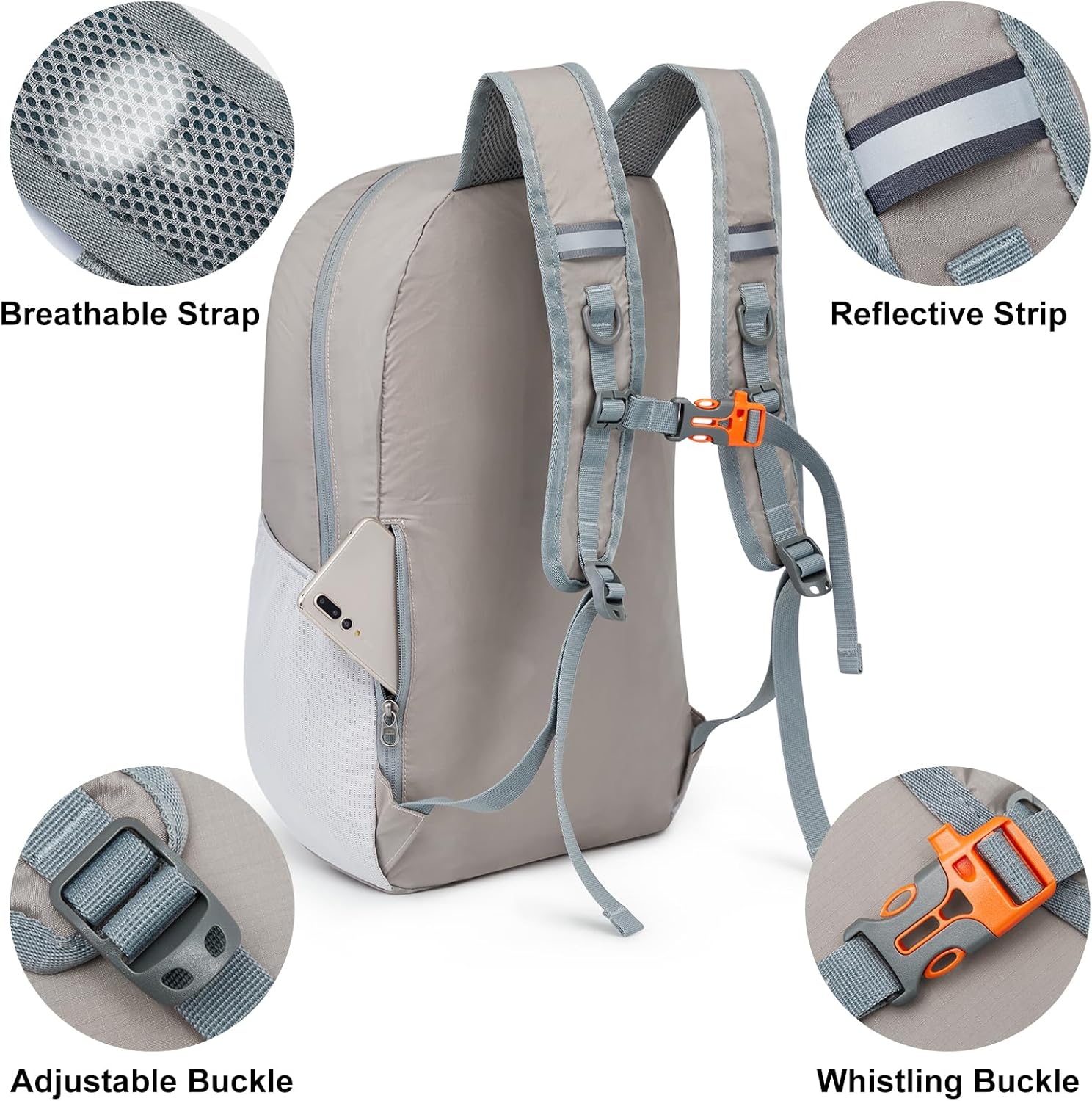 G4Free - G4Free 24L Small Packable Water Resistant Hiking Travel Backpack -TN23B304B-TN23B304A-TN23B304F-TN23B304D-TN23B304C