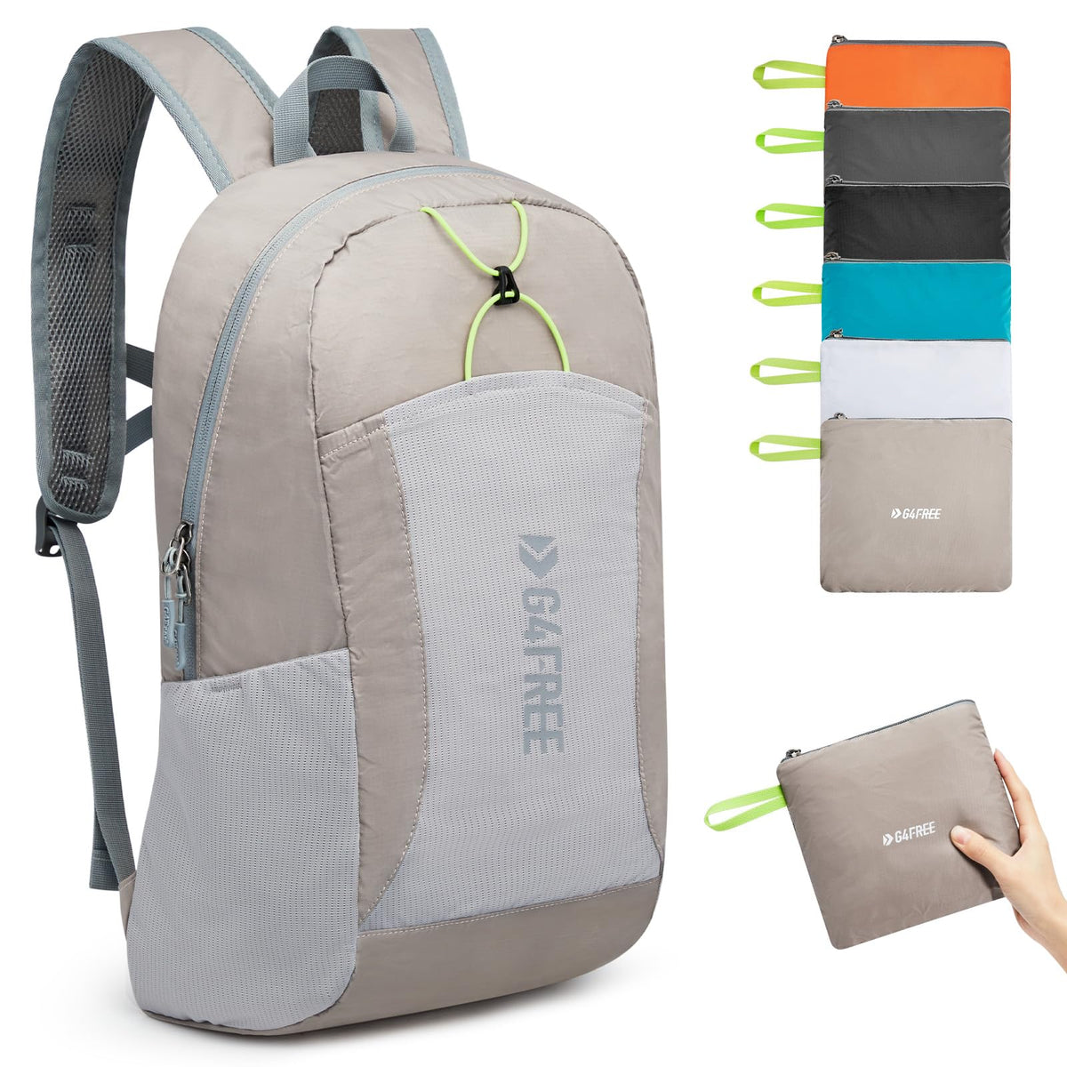 G4Free - G4Free 24L Small Packable Water Resistant Hiking Travel Backpack -TN23B304B-TN23B304A-TN23B304F-TN23B304D-TN23B304C
