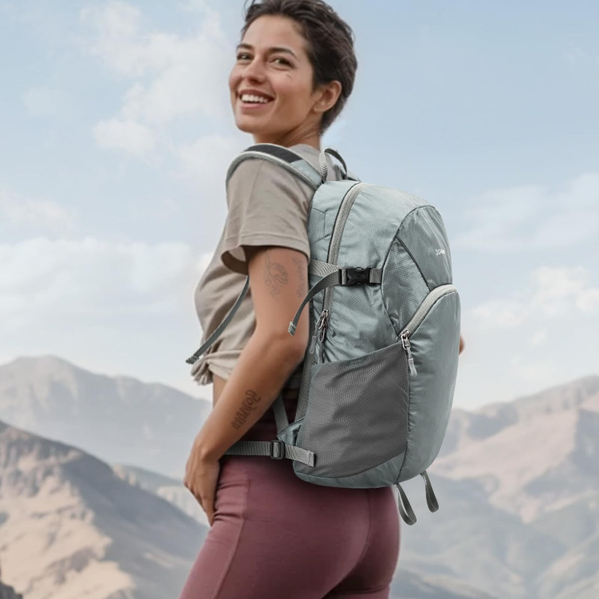 G4Free - G4Free 25L Packable Hiking Backpack with Thickened Back Panel -TN25B507A-TN25B507B-TN25B507C